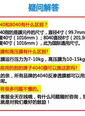 teruir反渗透膜4040工业膜8040通用陶氏汇通大通量RO膜厂家