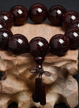 低密度仿非洲手串男女檀木文玩手链饰品佛珠