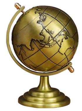 现代轻奢高档地球仪摆件酒柜办公室书房桌面玄关客厅家居软装饰品