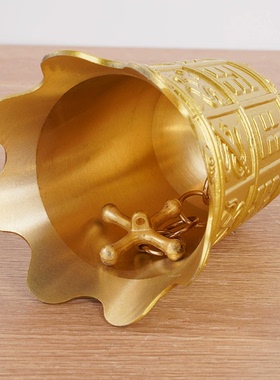 黄铜八宝铜钟八仙法器12生肖钟家居庭院屋檐门饰挂件铜器工艺