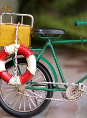 覆古怀旧手工旧脏自行车模型装饰饰品毕业季同学礼物艺术装饰