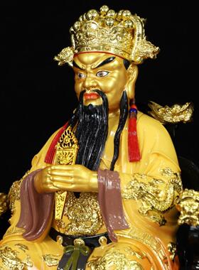 龙五爷广济龙王菩萨树脂像居家客厅中式桌面工艺品精致摆件