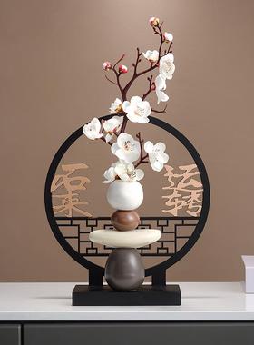 现代简约时来运转花瓶客厅装饰品高颜值新款新中式玄关电视柜摆件