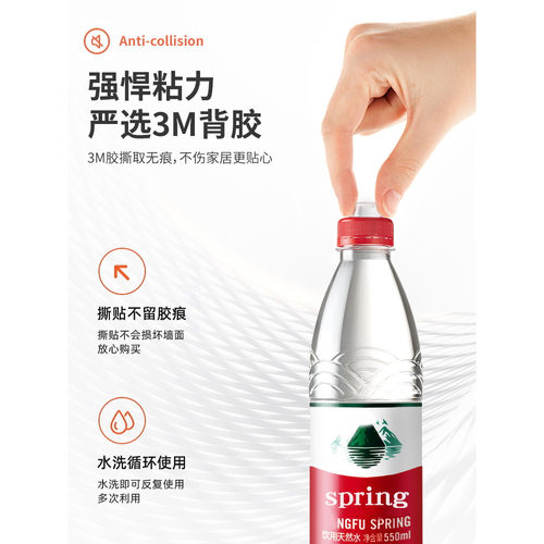 硅胶防撞贴家用门把手垫门后柜门防磕碰粒墙贴家具冰箱防碰撞门贴 - 图1