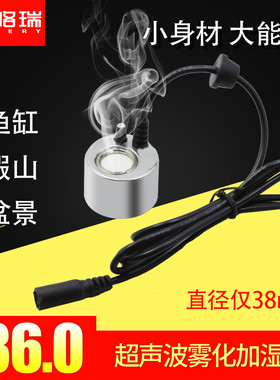 小型鱼缸水池起雾水雾器烟雾造雾器假山流水盆景雾化头Z加湿器喷