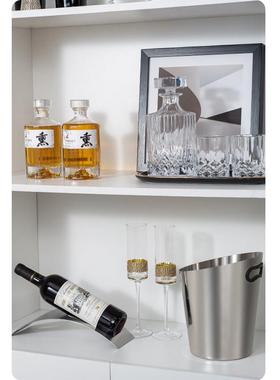 样板间酒柜摆件轻奢高级感现代客厅厨房酒具搭配组合套装软装饰品