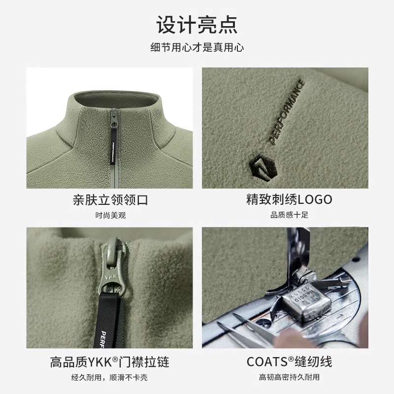 【P系列】伯希和Polartec200户外抓绒衣男运动登山外套冲锋衣内胆 - 图2