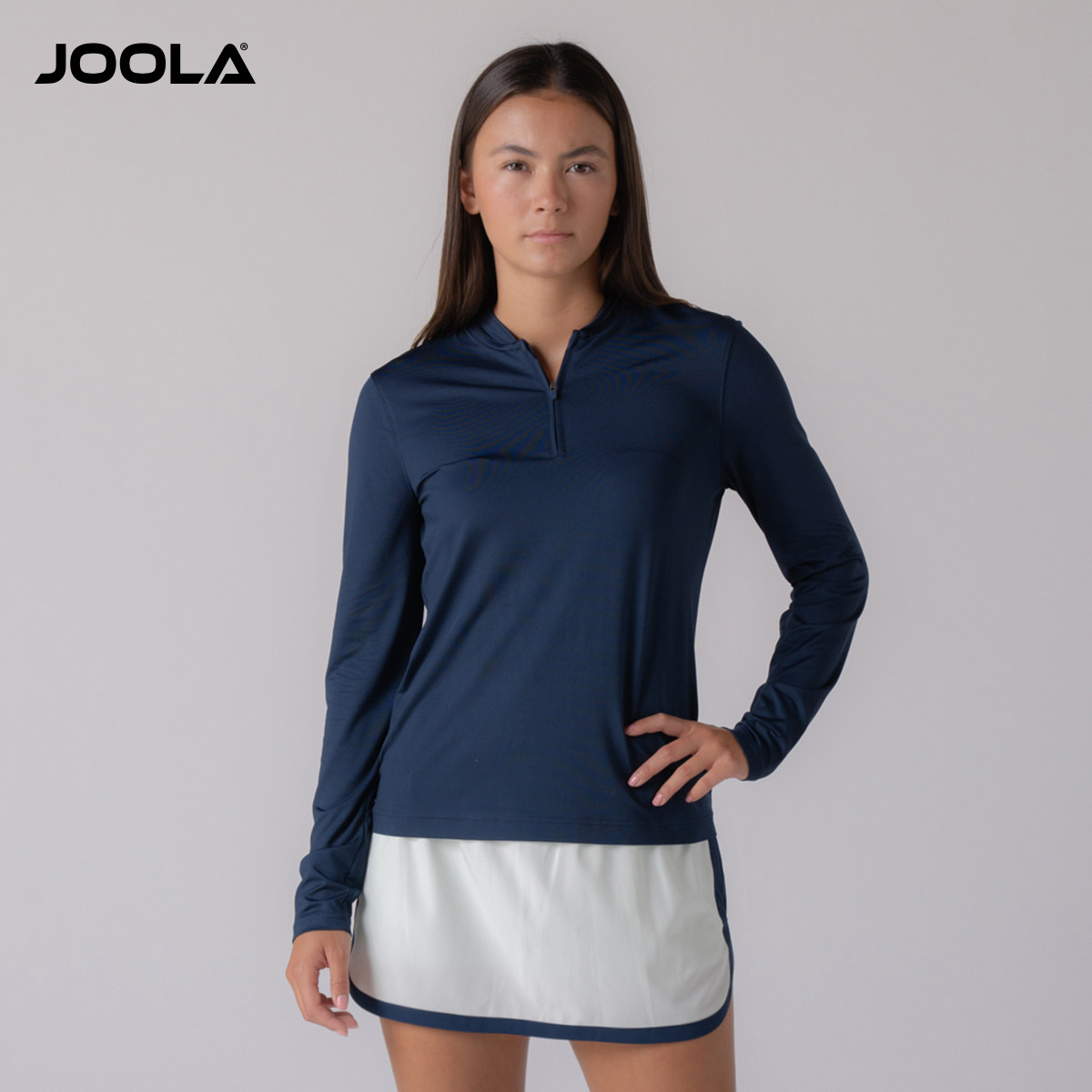 JOOLA匹克球圆领长袖运动上衣休闲户外百搭比赛球服修身舒适女款,淘宝优惠券,粉丝福利购,淘宝优惠卷