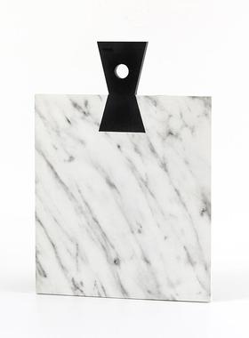 简约现仿大石不则几BSE何托理盘摆规件样板房售楼处玄关茶几装饰