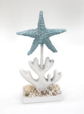 bj003地中海风格面摆件创客厅酒吧意海马洋装饰品海海星贝壳树桌