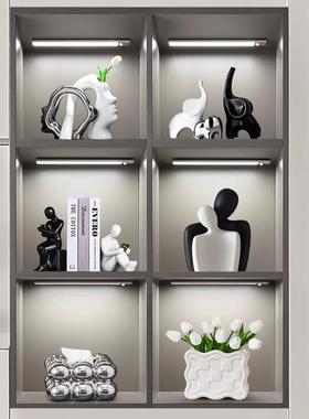 现代简约酒柜橱窗装饰摆件轻奢创意家居客厅玄关电视柜工艺品摆件