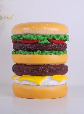 汉堡凳子汉堡包换鞋凳家用门口创意家用换鞋凳穿鞋进门凳汉堡店用