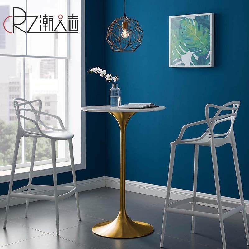 户外高脚凳子靠背吧台凳北欧设计师蔓藤吧椅创意家用塑料酒吧椅子,淘宝优惠券,粉丝福利购,淘宝优惠卷