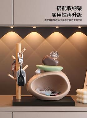 时来运转钥匙收纳玄关摆件入户门鞋柜客厅高端家居装饰品乔迁礼物