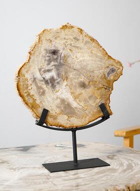 采购产品现代风格的客厅装饰，木化石，手工艺品，创意的家庭咖啡