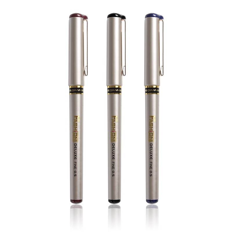 Signature pen bullet gel pen business water pen black red blue 0.5mm hand accounting pen office