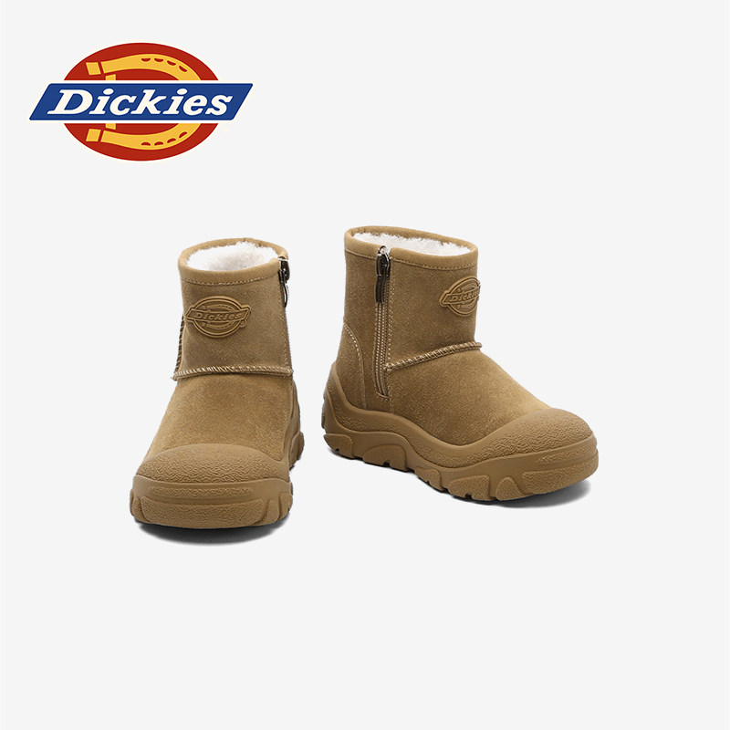 Dickies童鞋女童雪地靴2025冬季新款加绒加厚儿童棉鞋大童宝宝靴,淘宝优惠券,粉丝福利购,淘宝优惠卷