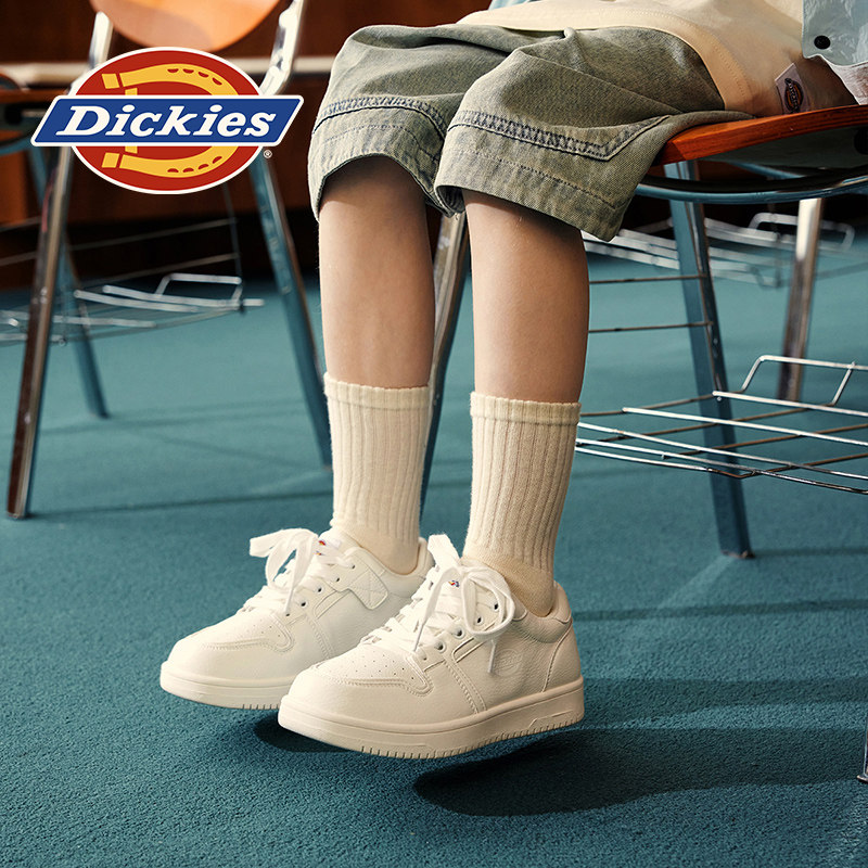 Dickies童鞋儿童小白鞋男童女童耐磨透气板鞋运动鞋2025秋季新款,淘宝优惠券,粉丝福利购,淘宝优惠卷