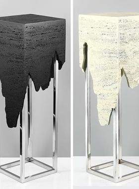 轻摆件理石雕塑摆大台展基座客厅TB-62905电视柜旁落地奢玄关艺术