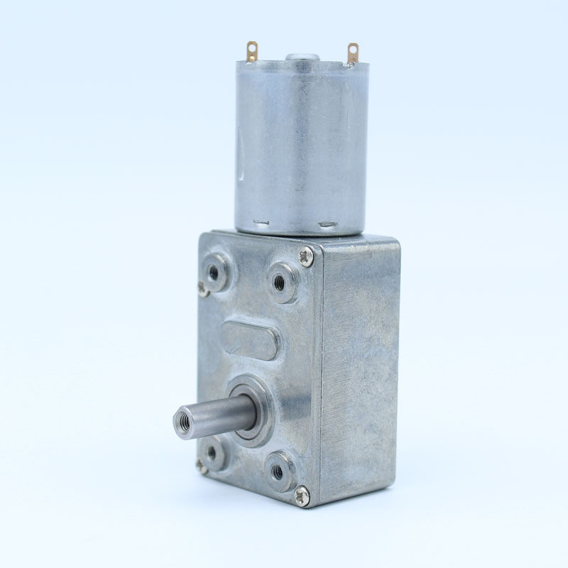 GY370直流减速电机微型涡轮蜗杆直角低速小马达断电自锁12V6V24V - 图3