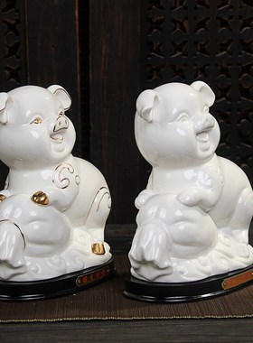 速发乾坤黄财陶瓷三三羊开泰小补角羊色招摆件补西南角土陶