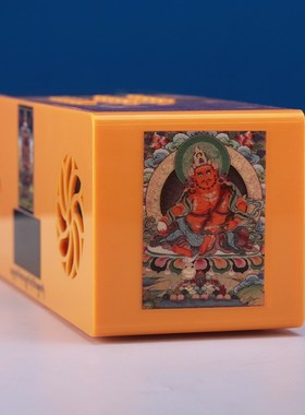 速发大藏放族坛城白j器播塔内置金西藏六面字创意装饰摆件五方佛