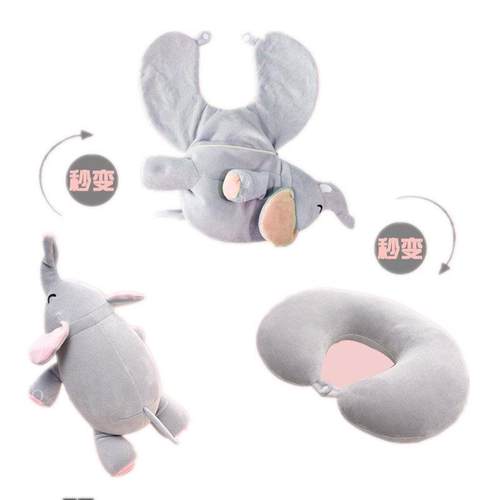 创意变形U型枕卡通公仔颈椎枕旅行飞机汽车护颈枕头便携护脖靠枕 - 图3