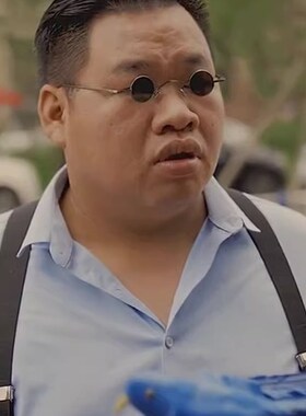 速发冷少迷你小墨形男款男神新郎太子镜师爷搞笑小镜片圆镜太镜