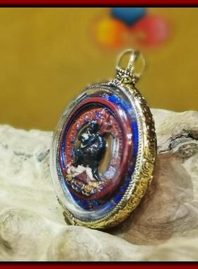 西藏彩绘擦擦佛像嘎乌盒吊坠本命佛黑财神随身唐卡小佛像佛