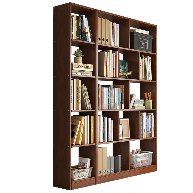 中式书柜一体整墙书橱全实木组合书架简约卧室儿童收纳柜置物柜子,淘宝优惠券,粉丝福利购,淘宝优惠卷