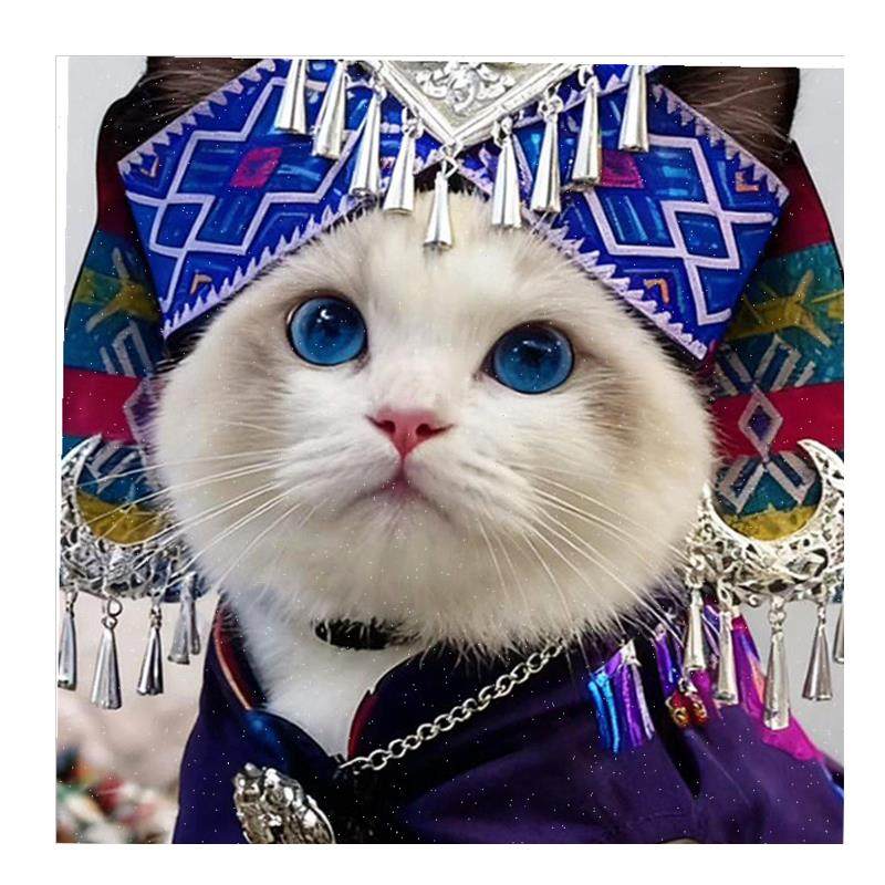 咪帽子壮族d苗族少数民族头饰宠物民族风头套创意变装拍摄道具.,淘宝优惠券,粉丝福利购,淘宝优惠卷