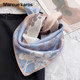 Silk scarf for women, light luxury, high-end, unique and beautiful mother style