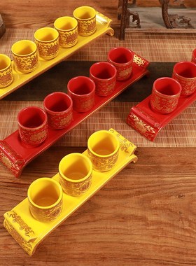 陶瓷家用陶瓷供酒杯仙t家道家佛酒杯供杯奉供佛具摆件用品