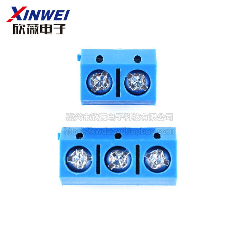 KF301-2P/3位PCB接线端子接线柱5.0mm可拼接一字十字5.08接插件 - 图2