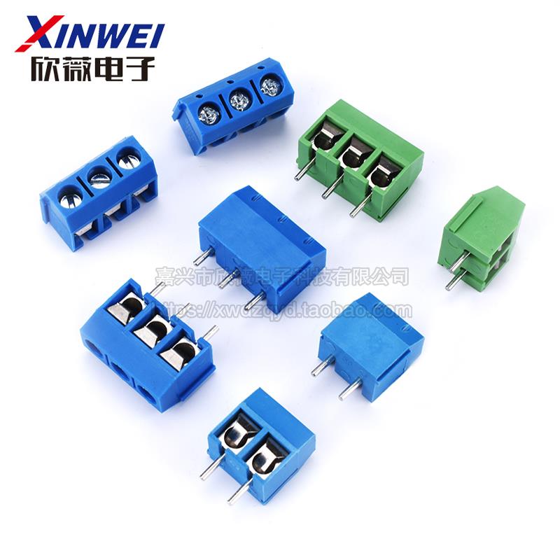 KF301-2P/3位PCB接线端子接线柱5.0mm可拼接一字十字5.08接插件 - 图3