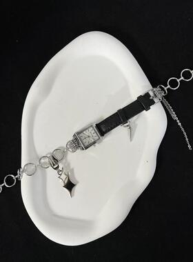 Y2K朋克choker小众个性ins风手表项炼 脖颈钛钢炼男女