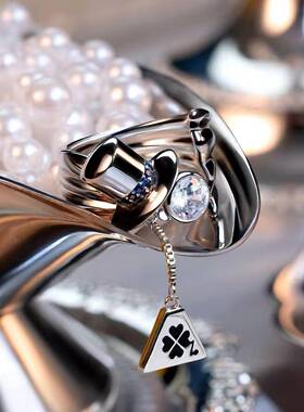 名侦探柯南月光下的礼盒系列戒指精致设计感时尚卡通动漫周边指环