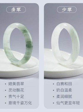 速发珠宝天山翠手镯冰种玉镯金丝玉青白玉玛瑙七夕送友