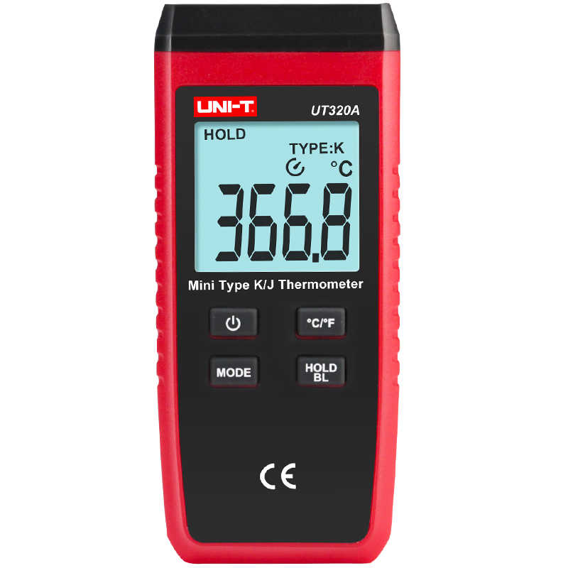 优利德测温仪接触式K型热电偶温度表模具表面温度计测量仪UT320D - 图2