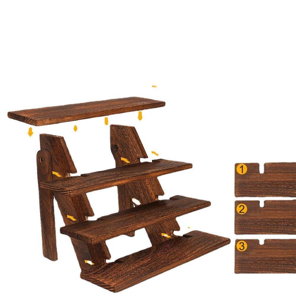 展示架多层阶梯木多用途储物置质物花架桌植物蛋糕松面木架木收纳,淘宝优惠券,粉丝福利购,淘宝优惠卷