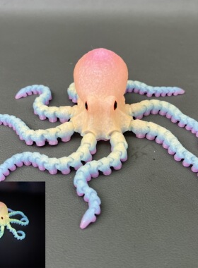 3D打印仿真八爪鱼缸造景摆件章鱼