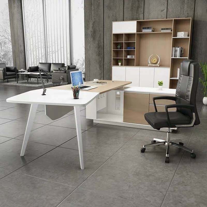 时尚老板桌办公桌椅组合简约现代办公家具大班台主管桌经理桌带柜,淘宝优惠券,粉丝福利购,淘宝优惠卷