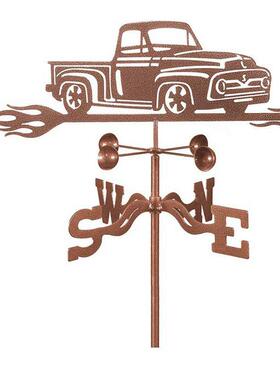 厂家YZG直铁艺饰汽车风向工标园销艺摆件花园屋顶装园艺艺品插件