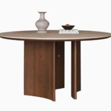 洞石岩板小圆桌家桌用厅户型餐实木圆形餐复古风黑胡PL202336桃木,淘宝优惠券,粉丝福利购,淘宝优惠卷