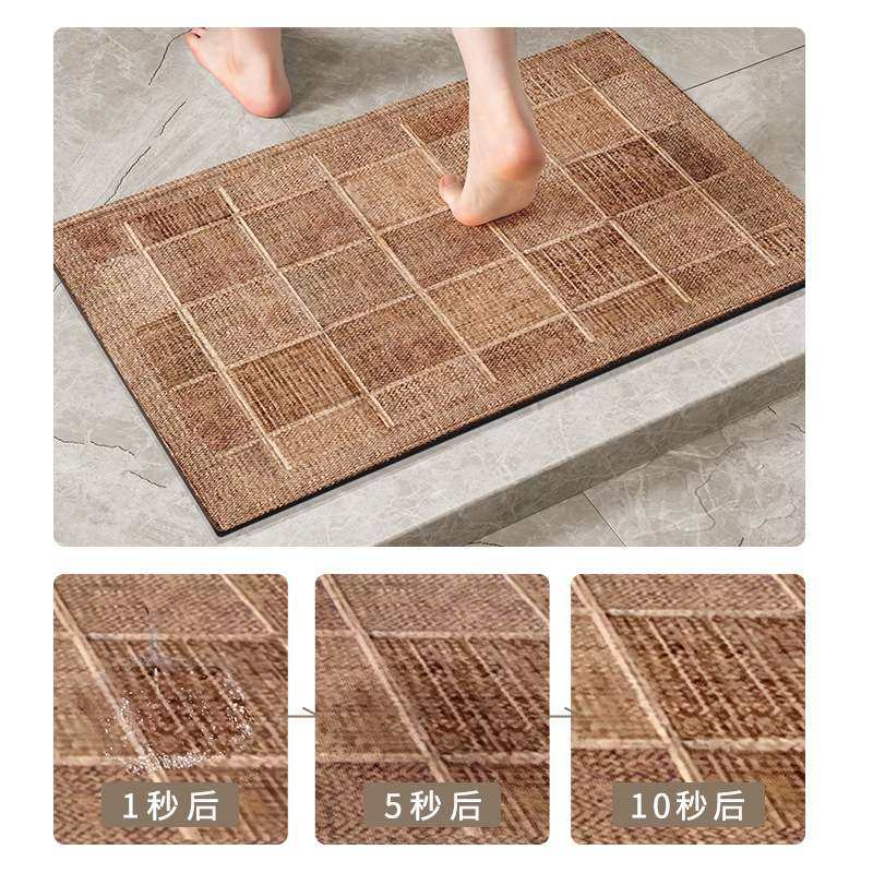 浴室吸水垫卫生间地垫进门防滑脚垫厕所卫生间门口速干地毯门垫子,淘宝优惠券,粉丝福利购,淘宝优惠卷
