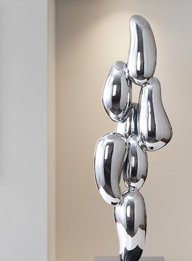 玄关摆件现代轻奢高级感r细长高瘦办公室客厅电视柜艺术家居装饰