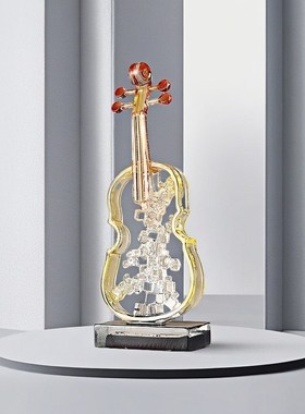 2025年小提琴创意o艺术迁乔新居玄关装饰工艺品桌面摆件高级感小