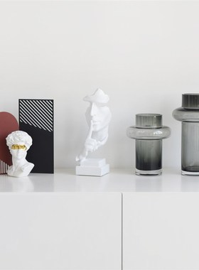 高级感轻奢摆件酒柜样板间客厅电视F橱柜高档艺术摆设现代软装饰