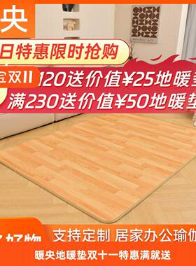 暖央碳晶地暖垫家用加热垫电热垫电热地毯炕板客厅地热地垫瑜伽垫