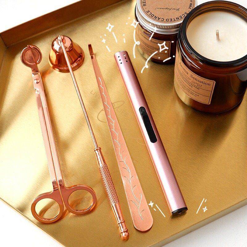 香薰蜡烛工具灭烛三件套灭烛罩烛芯剪刀灭烛钩打火机点火器灭烛器,淘宝优惠券,粉丝福利购,淘宝优惠卷